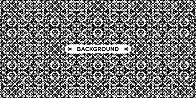 mandala étnico de patrones sin fisuras de fondo abstracto negro elegante