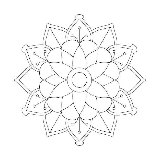 Mandala fácilmente editable y redimensionable