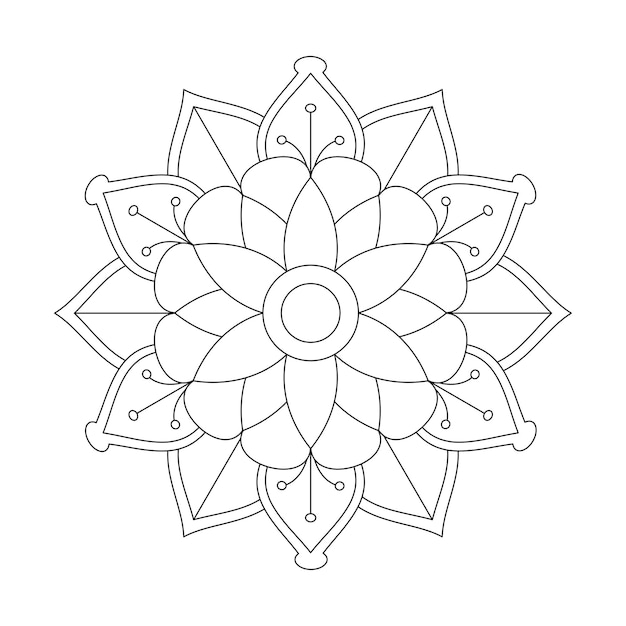 Mandala fácilmente editable y redimensionable