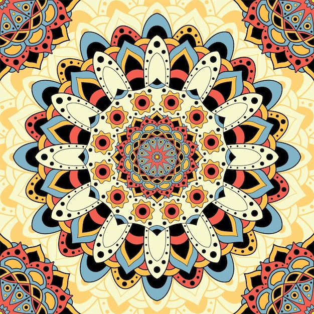 Mandala sin fisuras de fondo