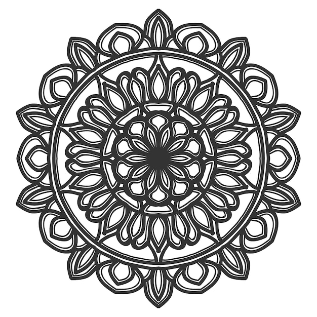 Mandala flor ilustración diseño vectorial