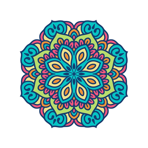 Mandala floral Arte de mandala Diseño de mandala
