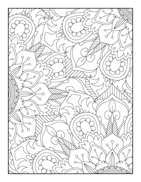 Mandala Floral Para Colorear Mandala Floral Para Colorear Libros Para Colorear