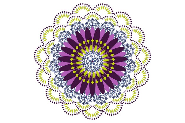 Mandala floral e imagen de lujo Fondo transparente dorado Patrón islámico para tarjeta de invitación en