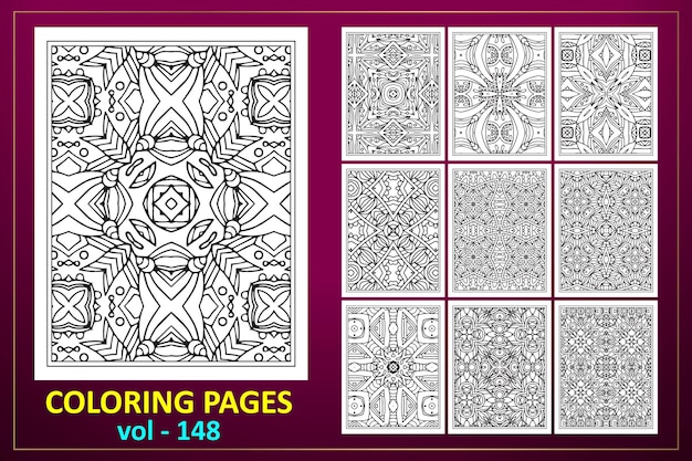 Mandala floral libros para colorear con gráfico de flores kdp interior