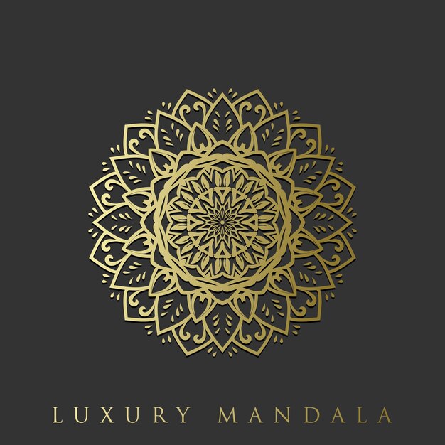 Mandala floral de lujo decorativo