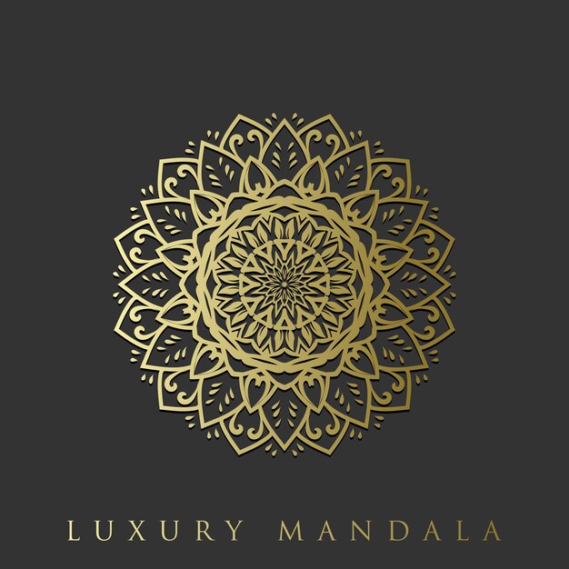 Mandala floral de lujo decorativo