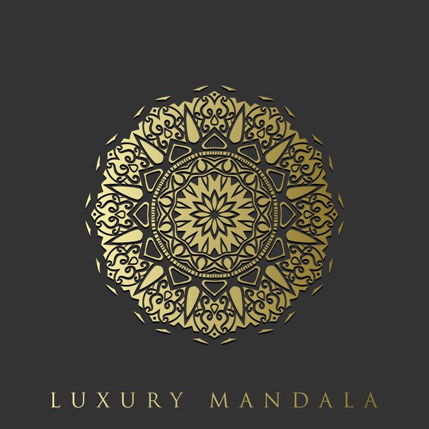 Mandala floral de lujo decorativo