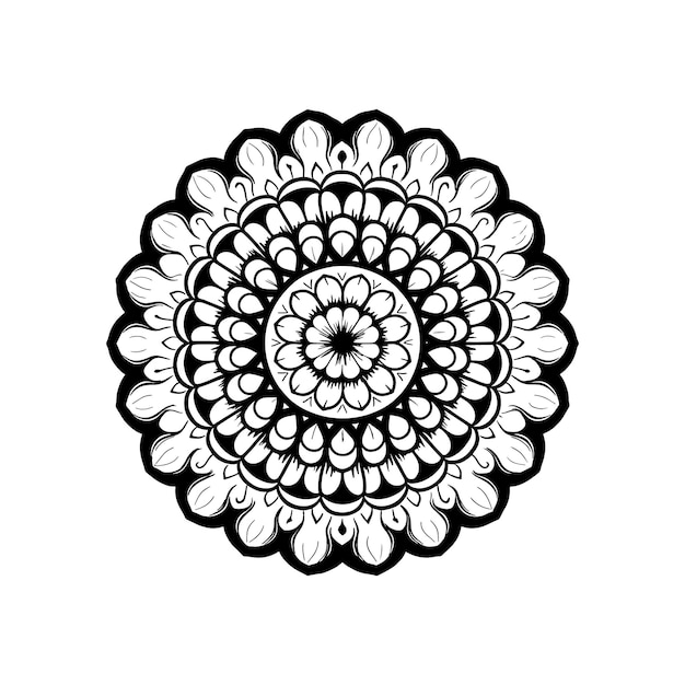 Mandala floral de la mandala