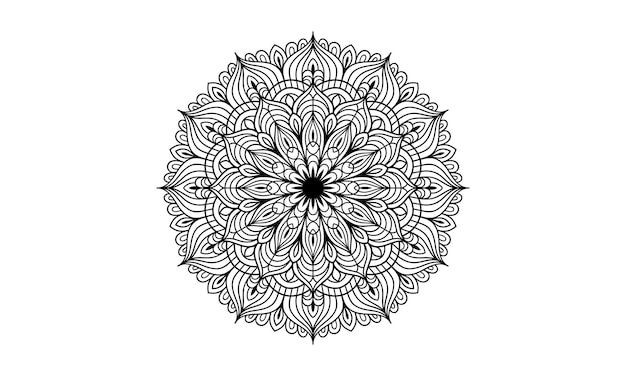 Mandala Floral Página para colorear para KDP Interior