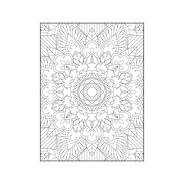 Mandala Floral Página Para Colorear