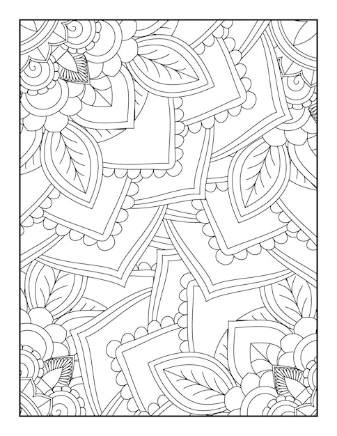 Mandala Floral Página Para Colorear