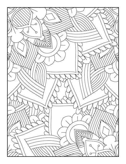 Mandala Floral Página Para Colorear