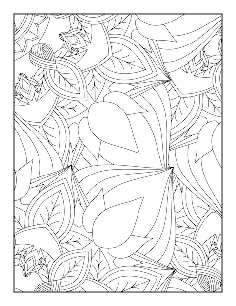 Mandala Floral Página Para Colorear