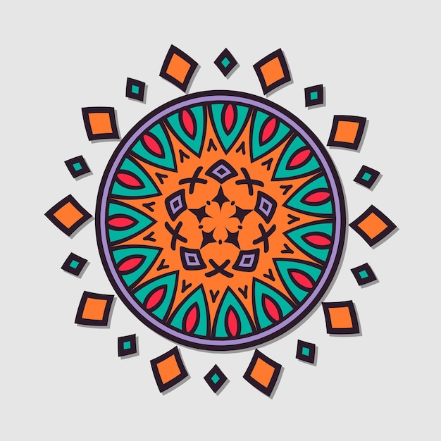 mandala floral vectorial
