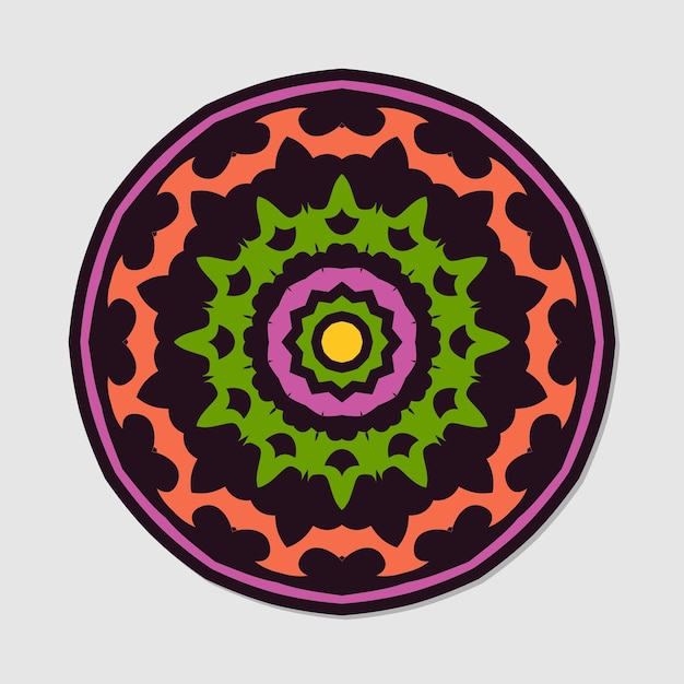 mandala floral vectorial