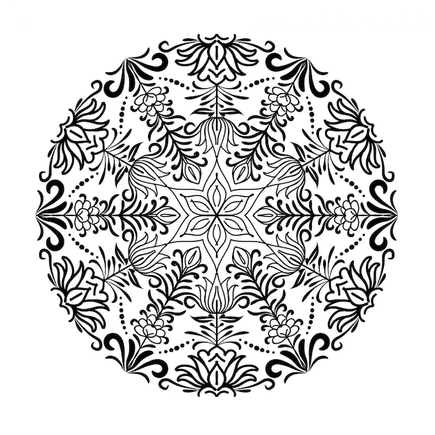 Vector mandala floral