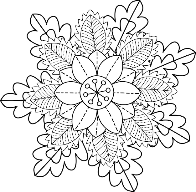 Mandala de flores