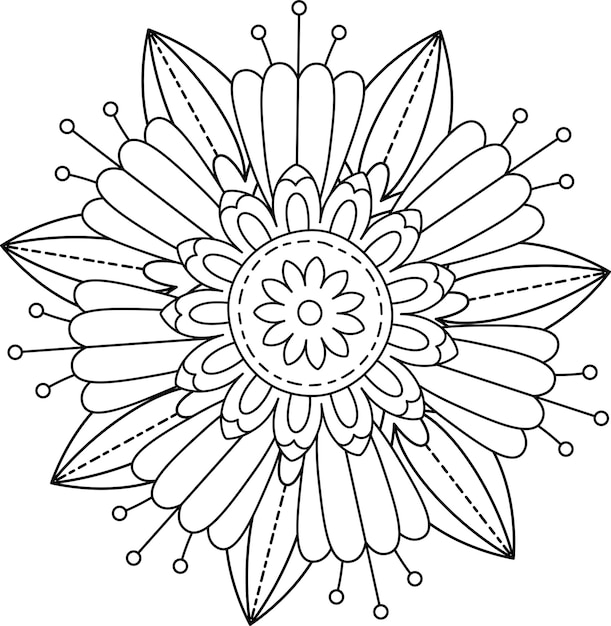 Mandala de flores