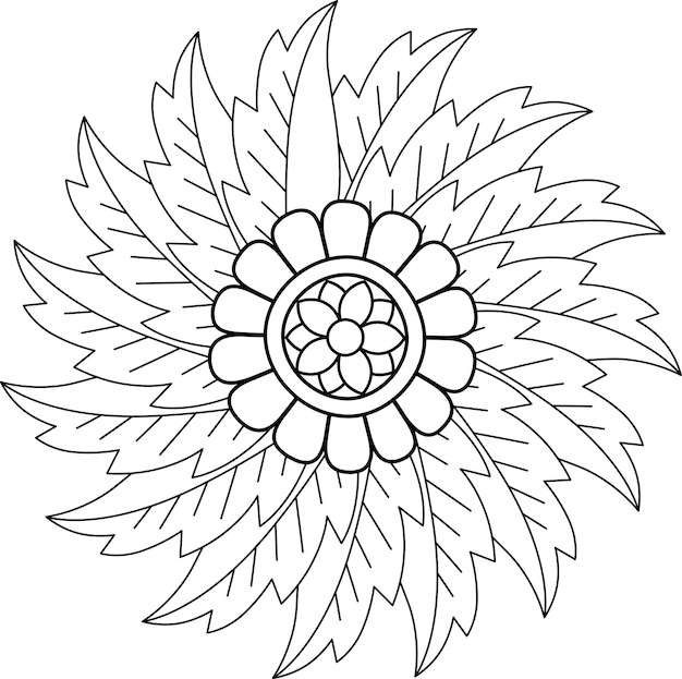 Mandala de flores