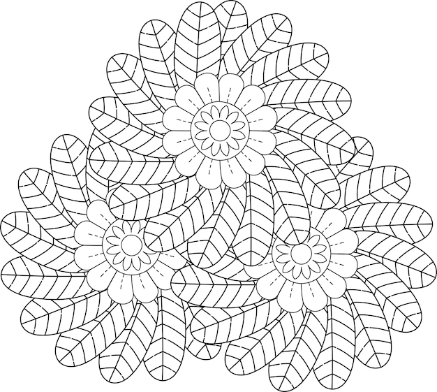 Mandala de flores