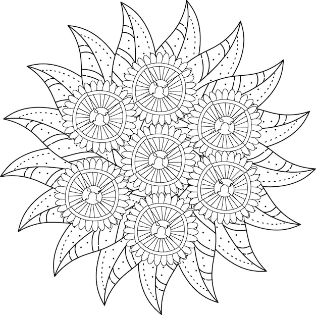 Mandala de flores