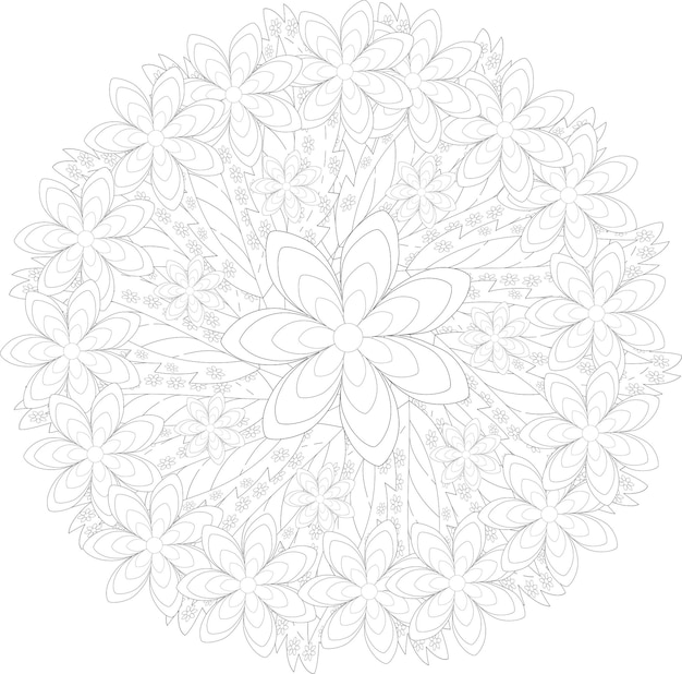 Mandala de flores