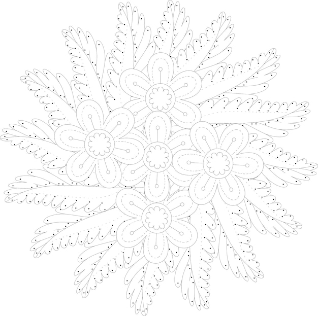 Mandala de flores