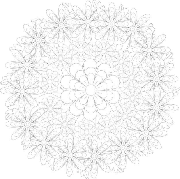 Mandala de flores