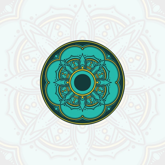 mandala para el fondo de ramadan kareem