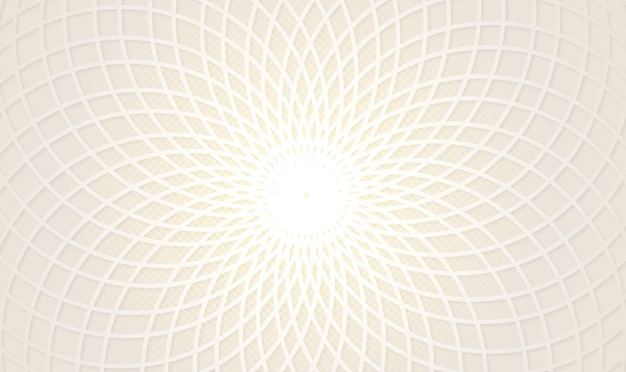 Mandala geométrica abstractamente cremosa