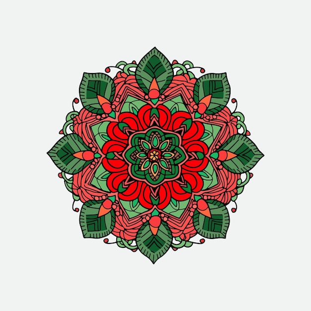Mandala geométrica de colores