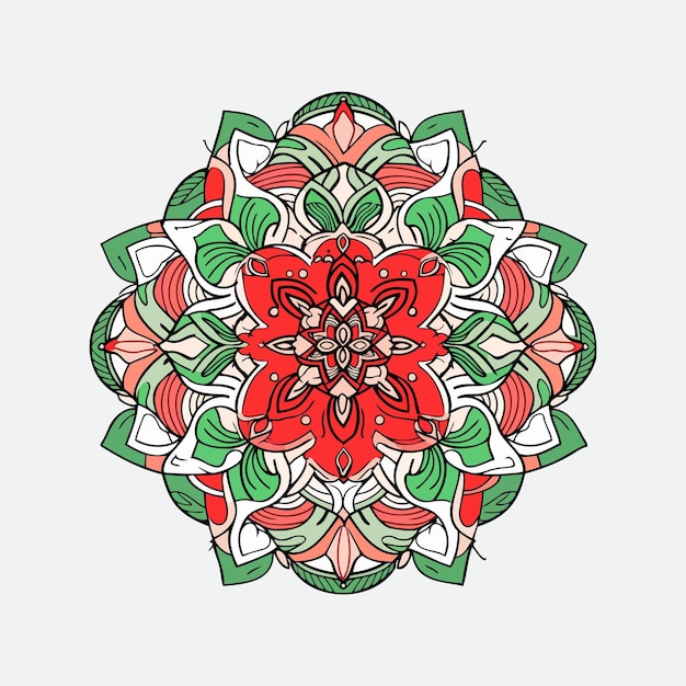 Mandala geométrica de colores
