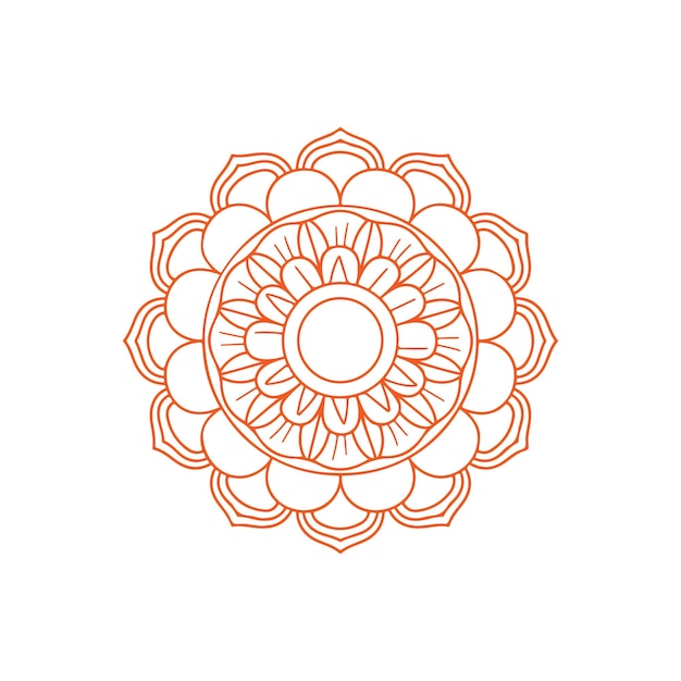 Mandala geométrica para el yoga y la meditación