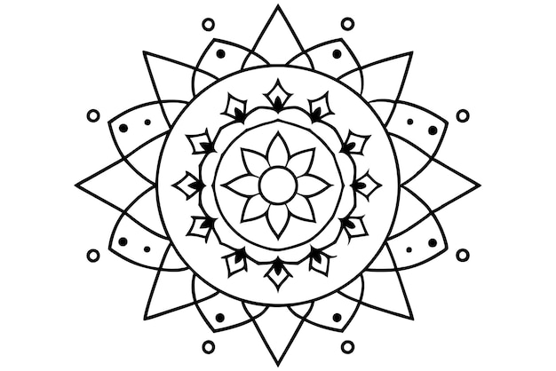 Mandala para ilustrar un libro para aliviar la ansiedad 10