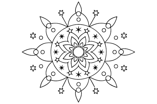 Mandala para ilustrar un libro para aliviar la ansiedad 4