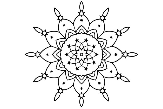 Mandala para ilustrar un libro con detalles tranquilizadores 9
