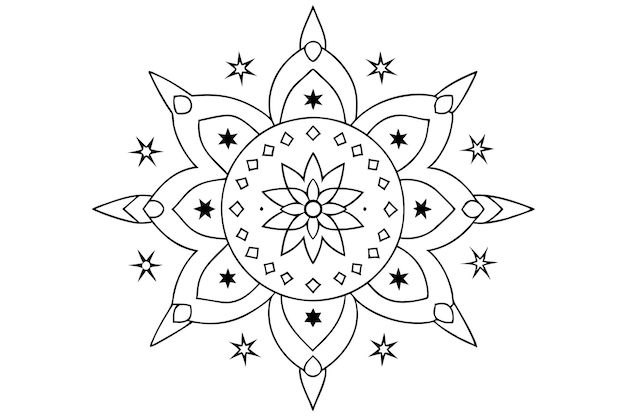 Mandala para ilustrar un libro para un escape consciente 8