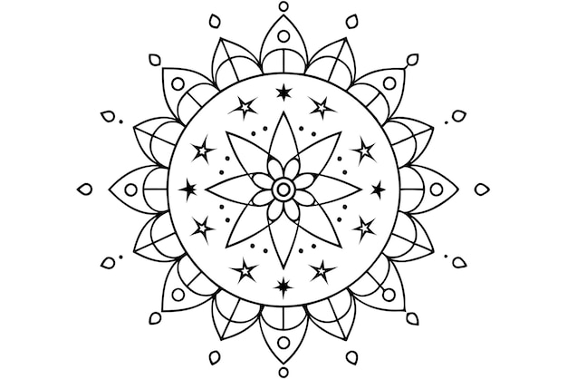 Mandala para ilustrar un libro para una experiencia consciente 10