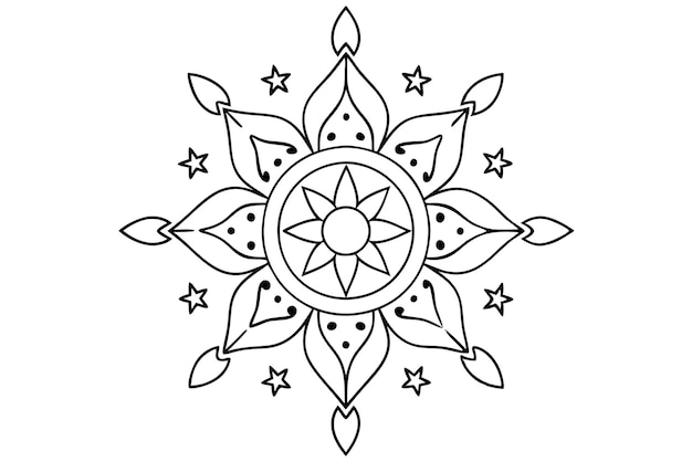 Mandala para ilustrar un libro para una fuga tranquilizadora 8