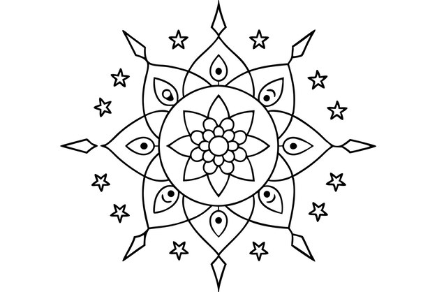 Mandala para ilustrar un libro para mejorar la relajación 3