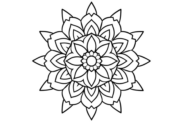 Mandala para ilustrar libros creación de patrones atentos 8
