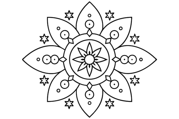 Mandala para ilustrar libros con diseños intrincados 2