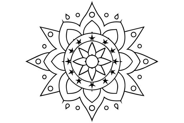 Mandala para ilustrar libros con diseños intrincados 5