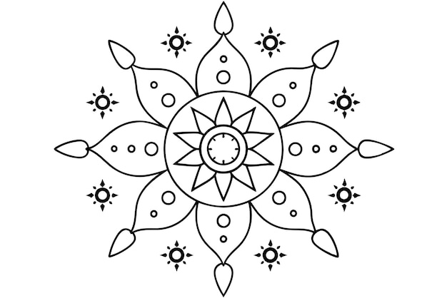 Mandala para ilustrar libros con diseños serenos 7