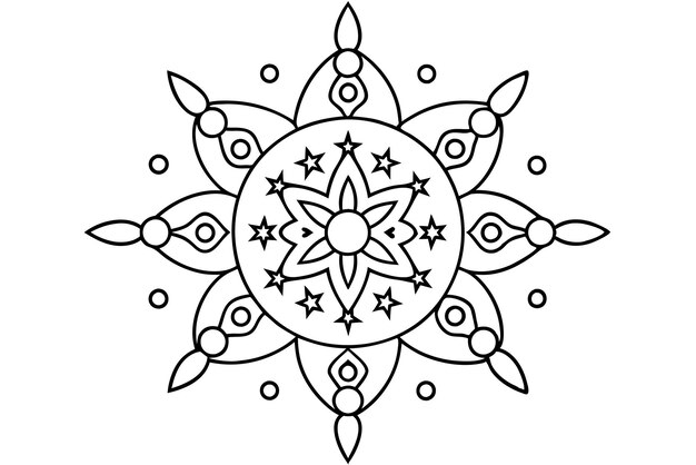 Mandala para ilustrar libros con hermosos dibujos en línea 17