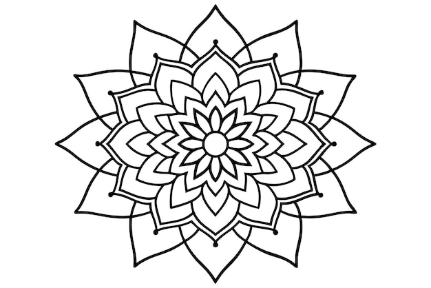 Mandala para ilustrar libros con hermosos diseños de simetría 2