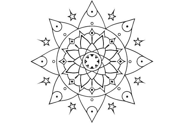 Mandala para ilustrar libros con imágenes impresionantes 3