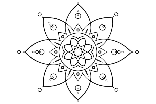 Mandala para ilustrar libros con imágenes serenas 9