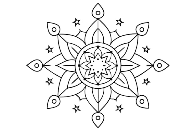 Mandala para ilustrar libros para momentos sin estrés 1